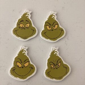 COPY - Set of 4 Ceramic Grinch Christmas Coasters NEW